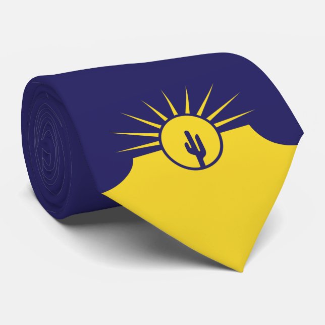 Cravate Drapeau de Mesa (Arizona, États-Unis) (Roulé)