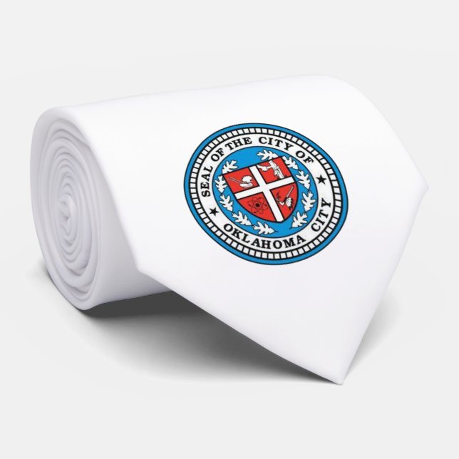 Cravate Drapeau de Oklahoma City (Oklahoma) (Roulé)