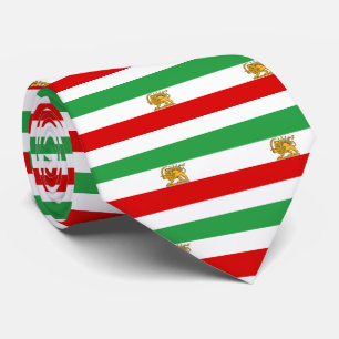 Cravate Drapeau de Perse/de Iran (1964-1980)