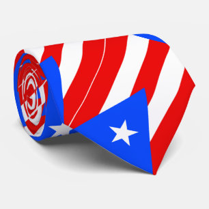 Cravate Drapeau de Porto Rico