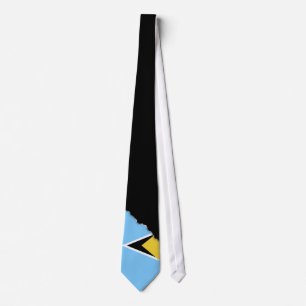 Cravate Drapeau de Sainte-Lucie