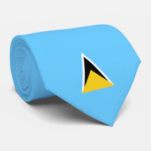 Cravate Drapeau de Sainte-Lucie (Sainte-Lucie) (Caraïbes)
