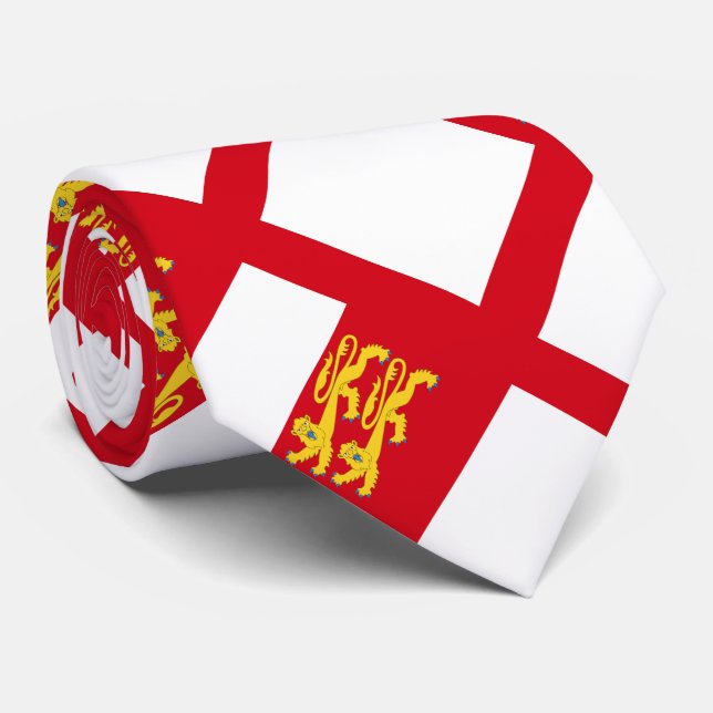 Cravate Drapeau de Sercq (Roulé)