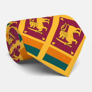 Cravate Drapeau de Sri Lanka