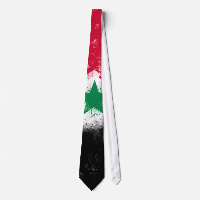 Cravate Drapeau de Syrie (Devant)