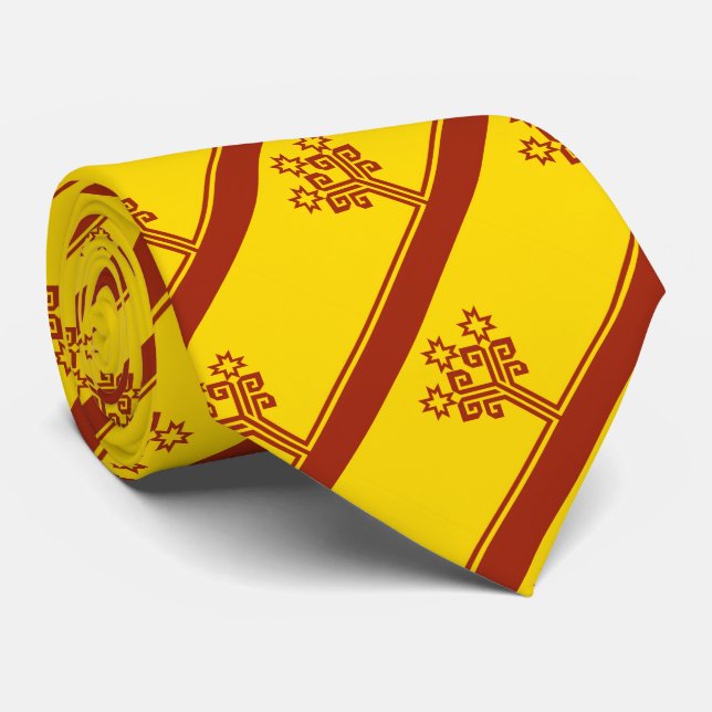 Cravate Drapeau de Tchouvachie (Roulé)