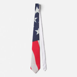 Cravate Drapeau des Etats-Unis de bannière étoilée