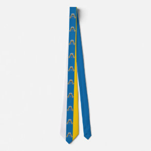 Cravate Drapeau des îles Canaries (Canaries) (Canaries, Es