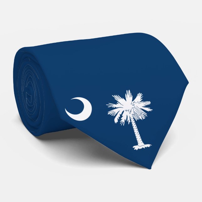 Cravate Drapeau d'État de Caroline du Sud (Roulé)