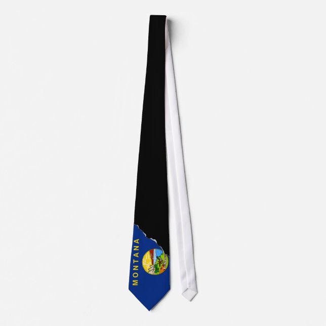 Cravate Drapeau d'état du Montana (Devant)