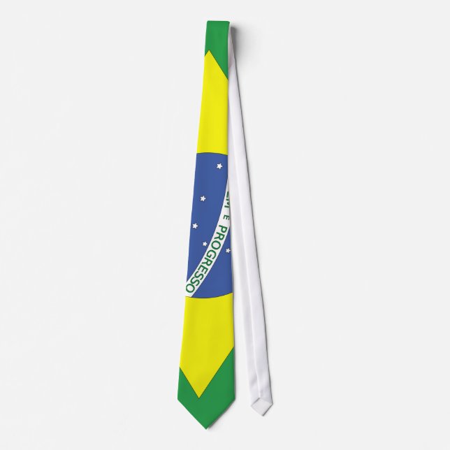 Cravate Drapeau du Brésil (Devant)
