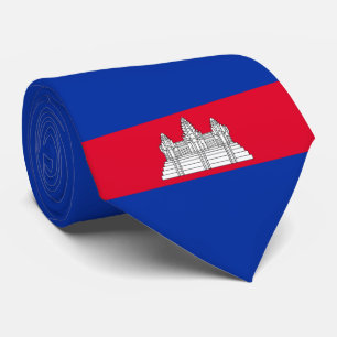 Cravate Drapeau du Cambodge