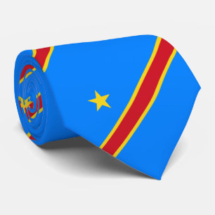 Cravate Drapeau du Congo Kinshasa