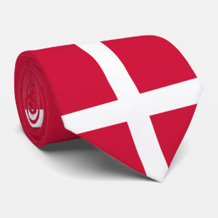 Cravate Drapeau du Danemark ou drap danois