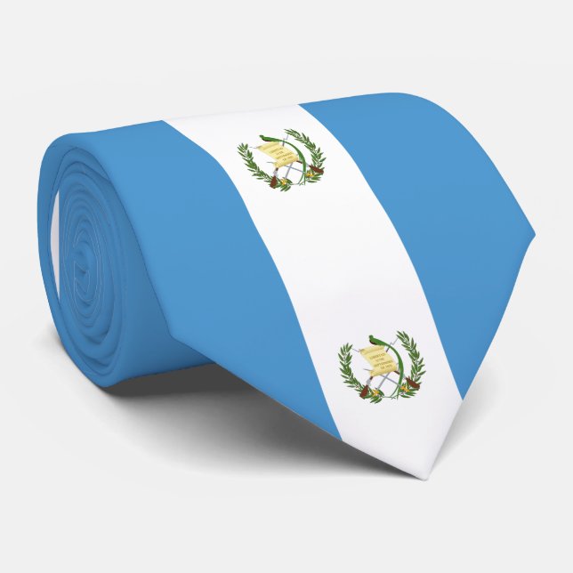 Cravate Drapeau du Guatemala (Roulé)