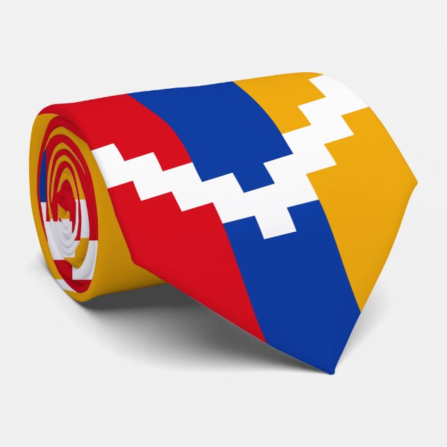 Cravate Drapeau du Haut-Karabagh (Roulé)