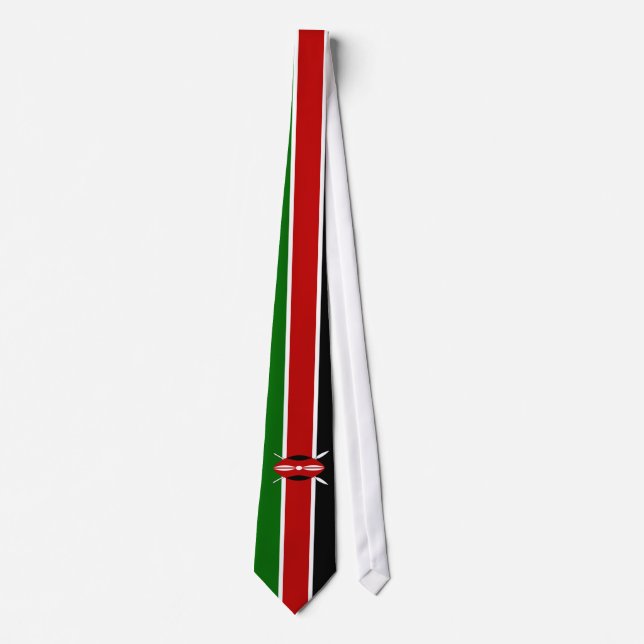 Cravate Drapeau du Kenya (Devant)