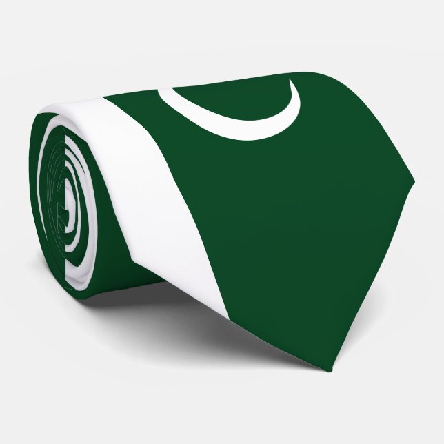 Cravate Drapeau du Pakistan (Roulé)