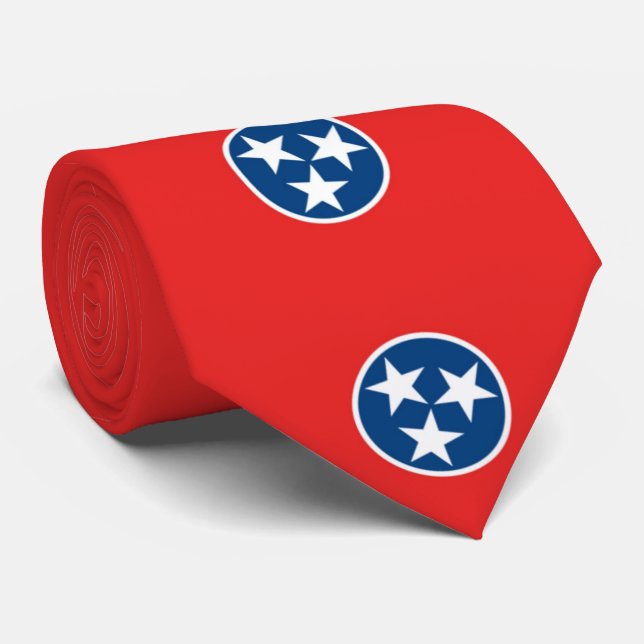Cravate Drapeau du Tennessee (Roulé)