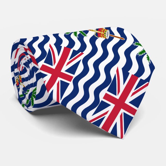 Cravate Drapeau du Territoire britannique de l'océan Indie (Roulé)