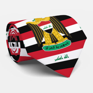 Cravate Drapeau et armoiries de l'Irak