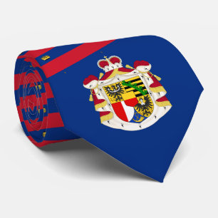 Cravate Drapeau et armoiries du Liechtenstein