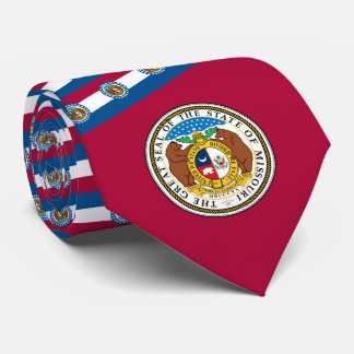 Cravate Drapeau et Emblème de Missourian, Drapeau du Misso