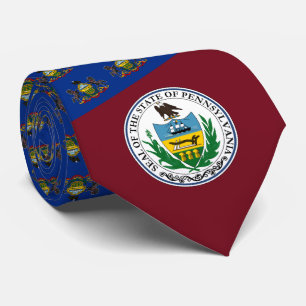 Cravate Drapeau et sceau de Pennsylvanie, Drapeau de Penns