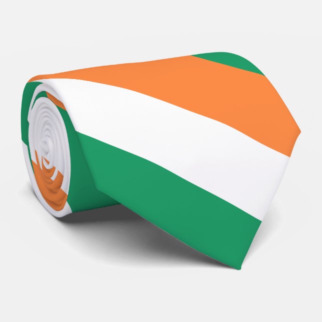 Cravate Drapeau irlandais (Roulé)