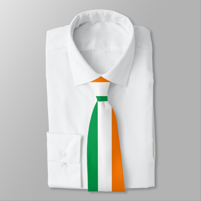 Cravate Drapeau irlandais de partie de Jour de la Saint (Attaché)