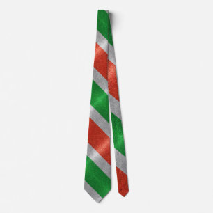 Cravate Drapeau italien de l'Italie Mode Paillettes Profes