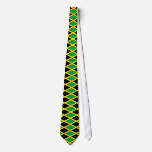 Cravate drapeau jamaïcain