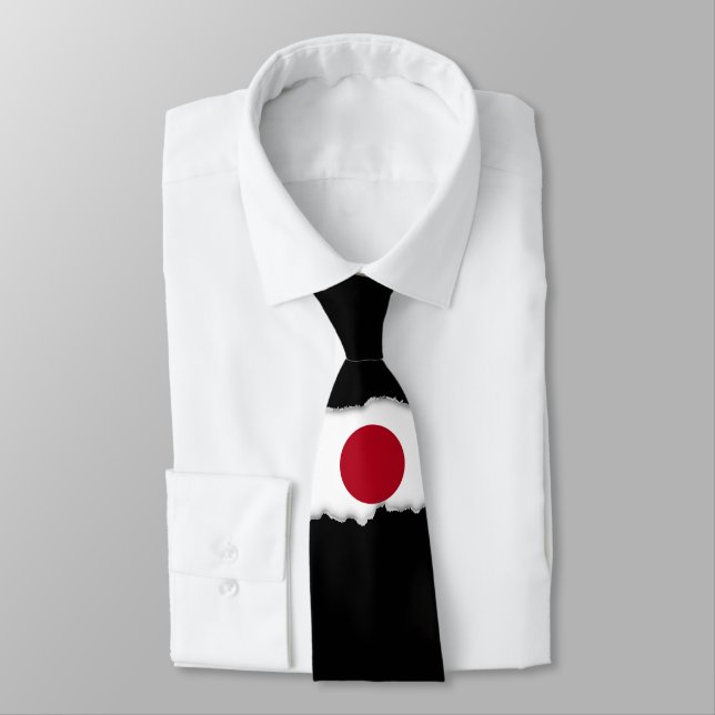 Cravate Drapeau japonais (Attaché)
