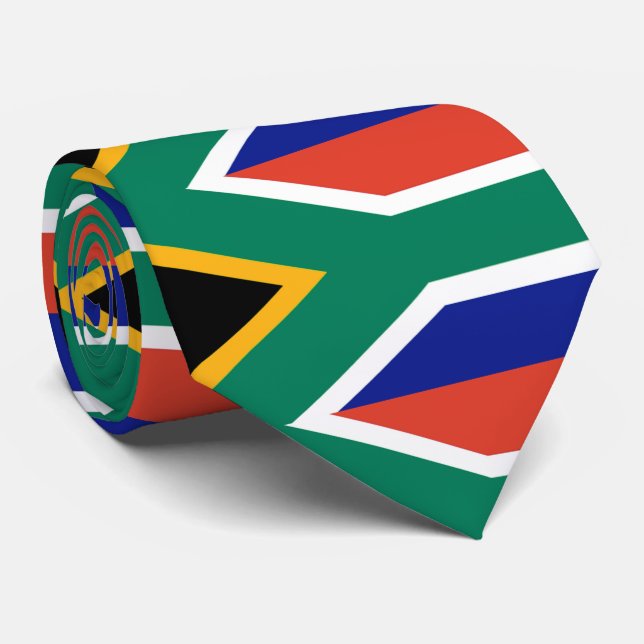 Cravate Drapeau Patriotique Afrique du Sud Bokke (Roulé)