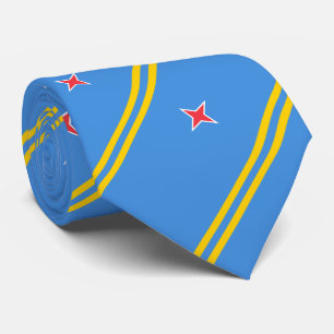 Cravate Drapeau patriotique d'Aruba