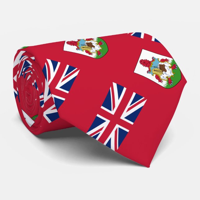 Cravate Drapeau patriotique des Bermudes (Roulé)