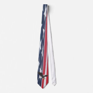 CRAVATE DRAPEAU PATRIOTIQUE DES ETATS-UNIS AVEC EAGLE