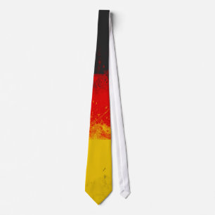 Cravate Drapeau peint Grunge de l'Allemagne