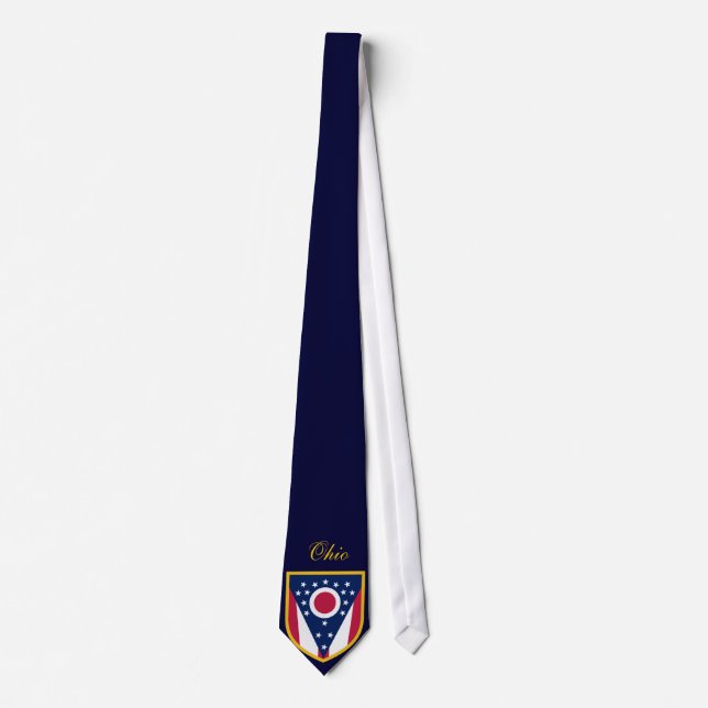 Cravate Drapeau personnalisé de l'Ohio (Devant)
