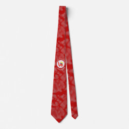 Cravate Drapeau Red LOVE colombien personnalisé