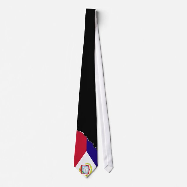 Cravate Drapeau Saint-Maarten (Devant)