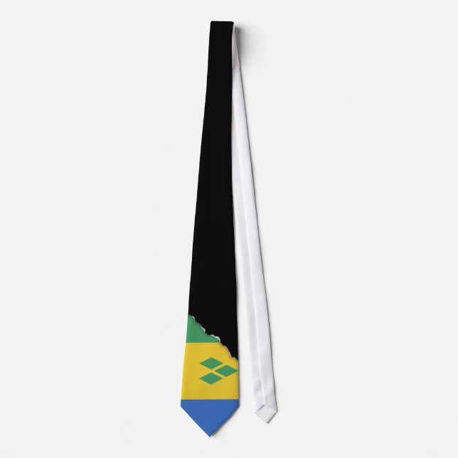 Cravate Drapeau Saint-Vincent (Devant)