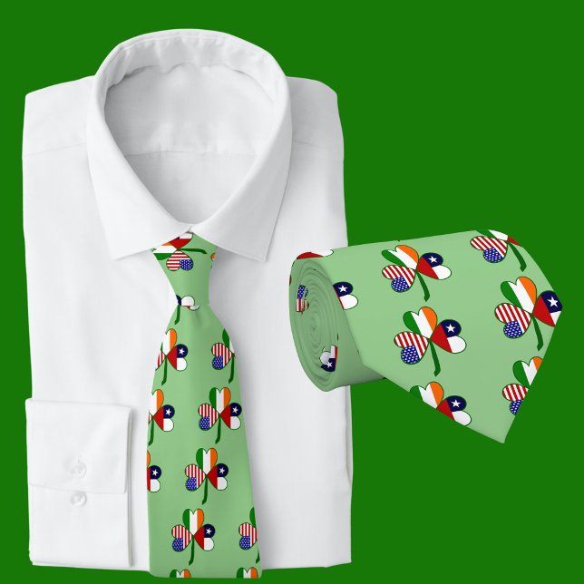 Cravate Drapeau Shamrock chilien (Créateur téléchargé)