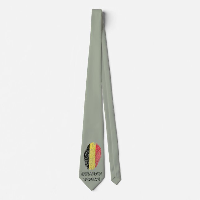 Cravate Drapeau tactile belge (Devant)