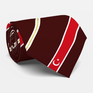 Cravate Drapeau turc de rayures