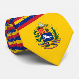 Cravate Drapeau vénézuélien et armoiries, Drapeau du Venez