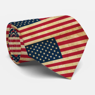 Cravate Drapeau vintage patriotique américain