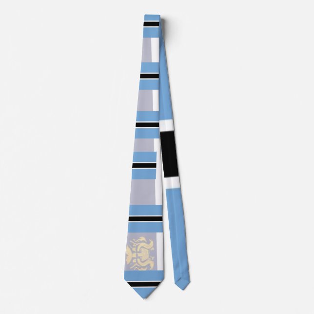 Cravate Drapeaux D'Inspiration (Botswana) (Devant)