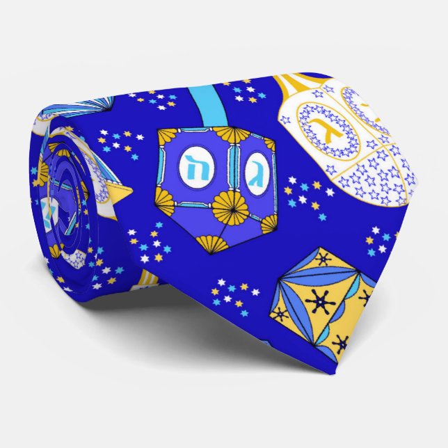 Cravate Dreidel, Dreidel, Dreidel (Roulé)
