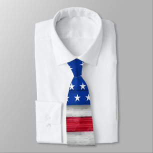 Cravate du drapeau américain